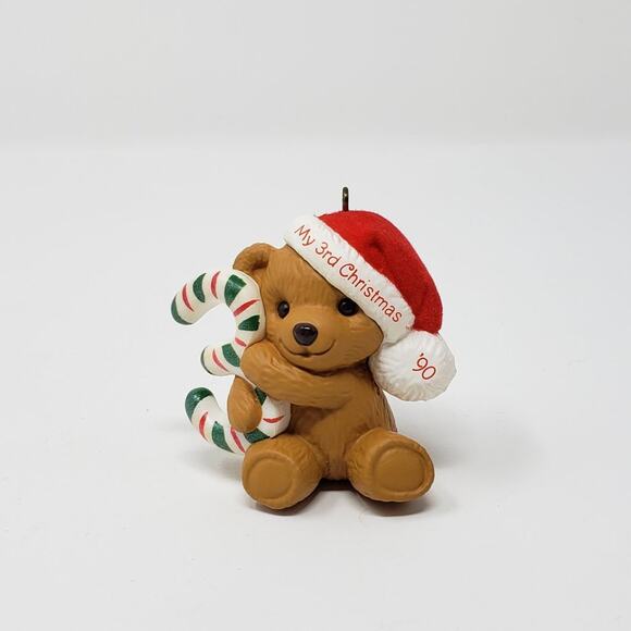 1990 Hallmark Child's Third Christmas Handcrafted Keepsake Holiday  Ornament - Picture 3 of 8
